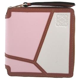 Cartera redonda con cremallera de piel Loewe Puzzle