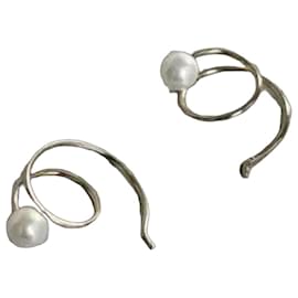 Autre Marque Zoe Chicco Orecchini Swirl in oro 14k e perle