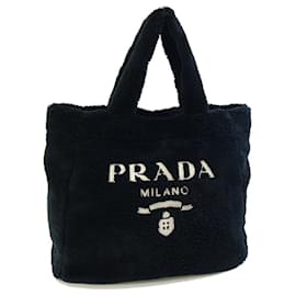 Prada Terry 1BG130 Tote Bag Schwarz Polyester