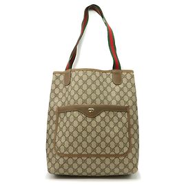 Gucci Beige GG Supreme Tote Bag