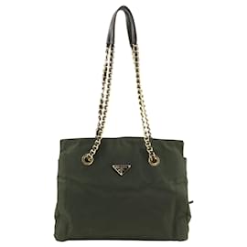 Prada Tote Bag aus Nylon Khaki
