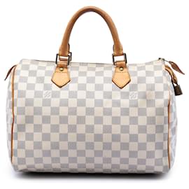 Louis Vuitton White Damier Azur Speedy 30