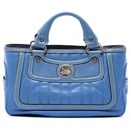 Céline Borsa Celine Boogie Horse Carriage in pelle blu