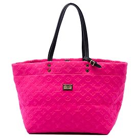 Louis Vuitton Pink Monogram Embossed Neoprene Scuba MM