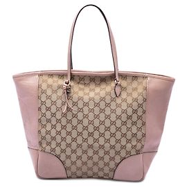 Sac cabas Bree en toile GG beige et cuir Gucci