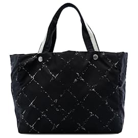 Tote in nylon Chanel Black Old Travel Line