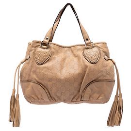 Gucci Guccissima Tribeca Tote in Braun, klein