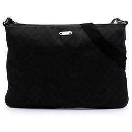 Borsa a tracolla Gucci Black GG Denim