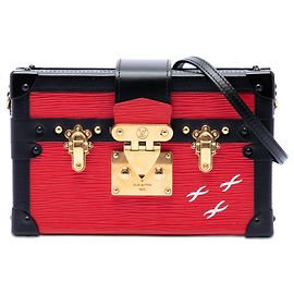 Louis Vuitton Petit Malle in pelle Epi rossa