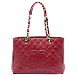 Chanel Grand Shopping Tote in rotem Caviar