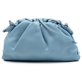Bottega Veneta Blue Lambskin The Mini Pouch Crossbody