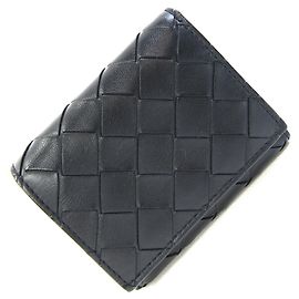 Portafoglio a tre pieghe Intrecciato Bottega Veneta