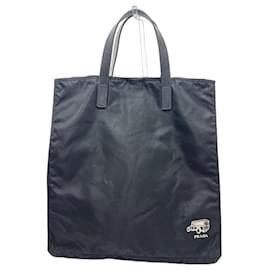 Prada VA905A Logo Car Motif Tote Bag