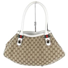 Borsa Tote Gucci in tela GG beige