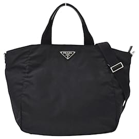 Borsa Tote in Nylon Nero Prada