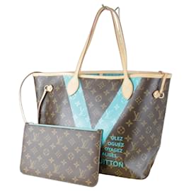 Borsa Tote in tela marrone Louis Vuitton