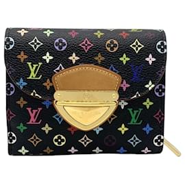 Louis Vuitton Monogram Multicolore Black Dreifaltige Geldbörse