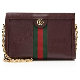 Bolsa de ombro Ophidia em couro Gucci tamanho Médio