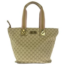 Gucci GG Canvas Leder Tote Schultertasche