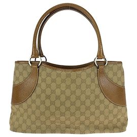 Borsa Tote in Tela GG e Pelle Gucci