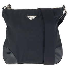 Borsa a tracolla in nylon Tessuto con smalto Prada