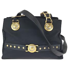 Versace Nylon-Leder-Schulter-Tote-Bag