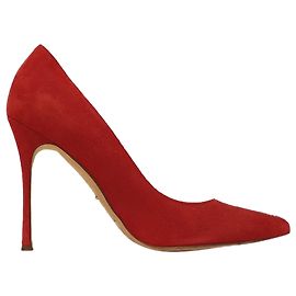 Décolleté con punta Sergio Rossi in scamosciato rosso