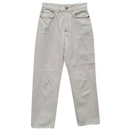 Vaqueros Mece Beaten de pierna recta en algodón blanco Acne Studios
