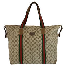 Tote Boston in tela GG Supreme vintage Gucci
