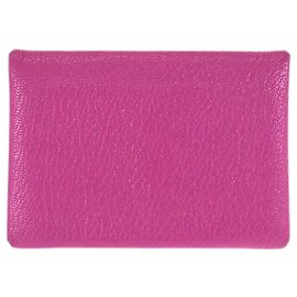 Hermès Tarjetero Hermes Calvi Duo Rose Purple Pink
