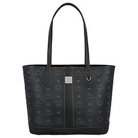 MCM Neuer Liz Shopper Small en Visetos noir Monogram sac à main pour femme