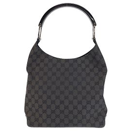 Gucci GG Canvas Suede Hobo Schultertasche