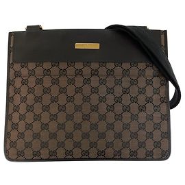 Borsa a tracolla Gucci GG Canvas e pelle