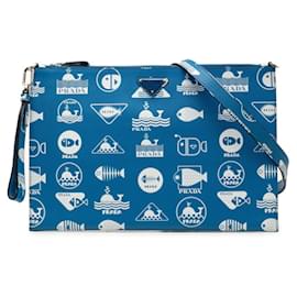 Clutch e Borsa a Spalla Prada Brick Marine Style