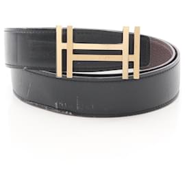 Hermès Hermes H O Carre Reversible Leather Belt for Men