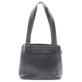 Chanel Tote Bag aus schwarzem Kalbsleder