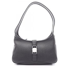 Salvatore Ferragamo Black Leather Handbag