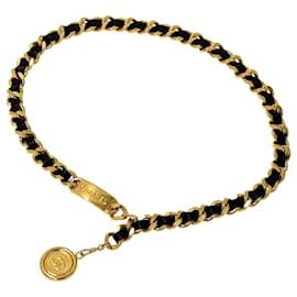 Cintura con catena in pelle da donna Chanel Cambon
