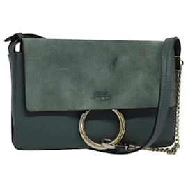 Borsa a tracolla Chloe Faye in pelle e scamosciato Small - Chloé