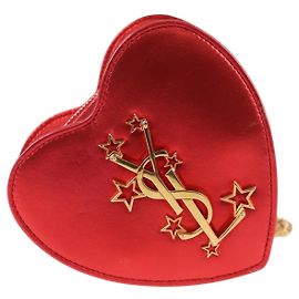 Saint Laurent Love Heart Chain Leather Mini