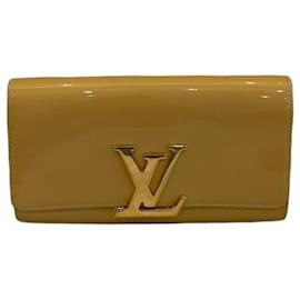 Portefeuille Louis Vuitton Vernis Beige