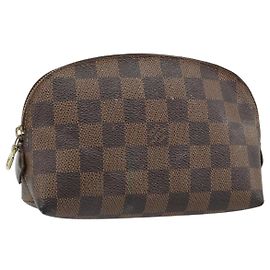 LOUIS VUITTON Damier Ebene Pochette Cosmetic PM Pochette N47516 LV Auth 182675