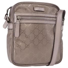 Borsa a tracolla GUCCI GG Implementation PVC Rosa Argento 233268 Auth 183135A