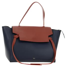 Bolso de cintura CELINE de cuero azul marino y oro Auténtico 182925M - Céline