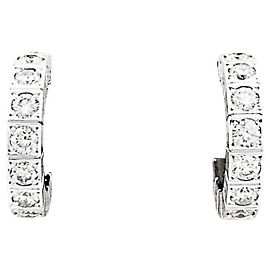 Cartier Ohrringe, "Lanière", Weißgold und Diamanten. Kleines Modell.