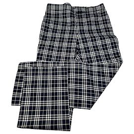 Pantalones Vintage Burberry Check Navy White Yellow M