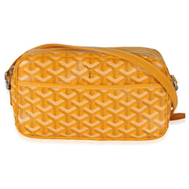 Goyard Sac Cap Vert PM in tela Goyardine gialla