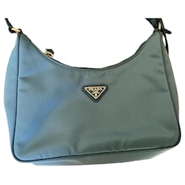 Prada Re-Edition 2005 Borsa in Nylon - Azzurro