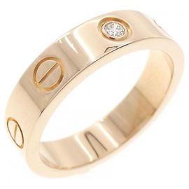 Anel Cartier Mini Love 1P em ouro rosa 18K