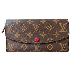 Louis Vuitton Portafoglio Emilie Monogram - Interno Rosso